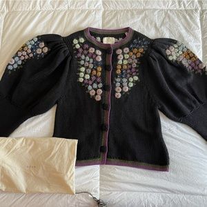 Embroidered Doen Maude Cardigan